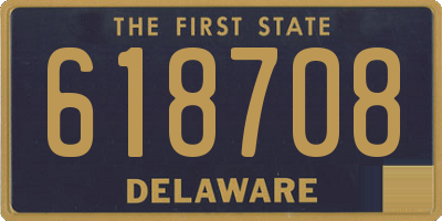 DE license plate 618708