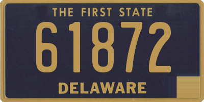 DE license plate 61872