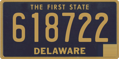 DE license plate 618722