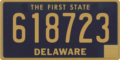 DE license plate 618723