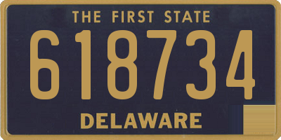 DE license plate 618734
