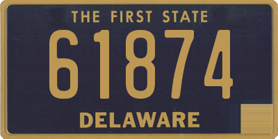 DE license plate 61874