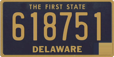 DE license plate 618751