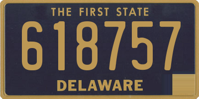 DE license plate 618757