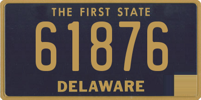 DE license plate 61876