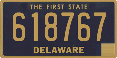 DE license plate 618767