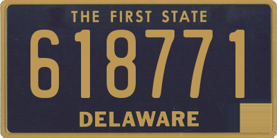DE license plate 618771