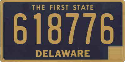 DE license plate 618776