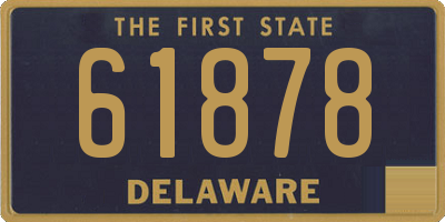 DE license plate 61878