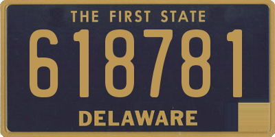 DE license plate 618781