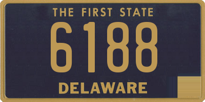 DE license plate 6188