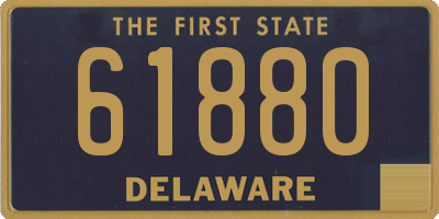 DE license plate 61880