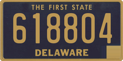 DE license plate 618804