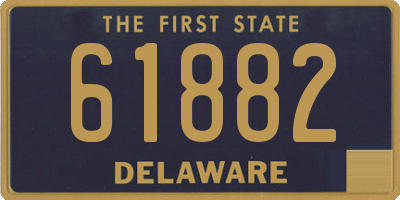 DE license plate 61882