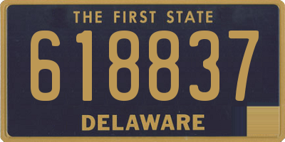 DE license plate 618837