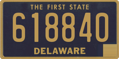 DE license plate 618840