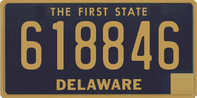 DE license plate 618846