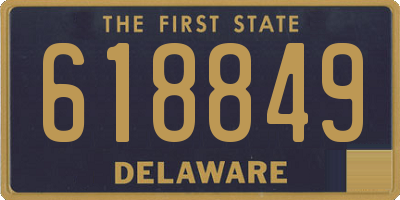 DE license plate 618849