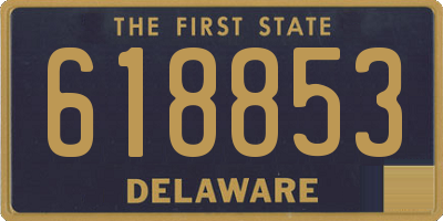 DE license plate 618853