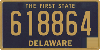 DE license plate 618864