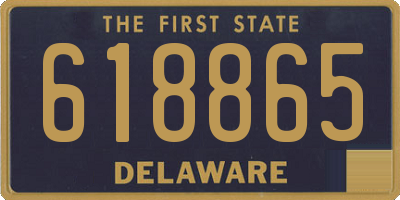 DE license plate 618865