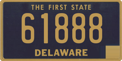 DE license plate 61888