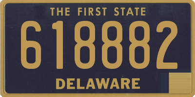 DE license plate 618882