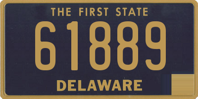 DE license plate 61889