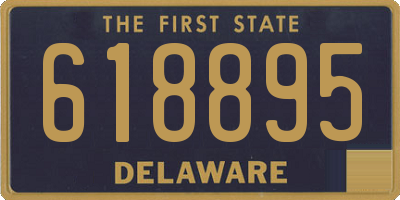 DE license plate 618895