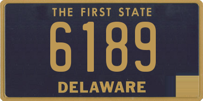 DE license plate 6189