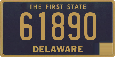 DE license plate 61890