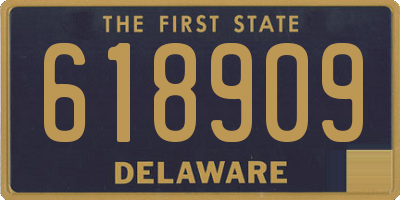 DE license plate 618909
