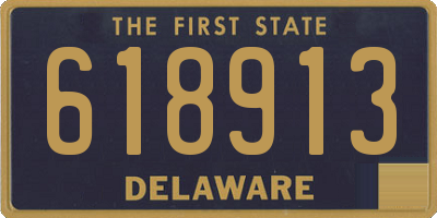DE license plate 618913