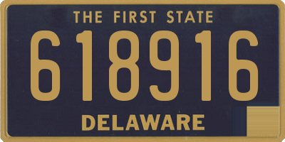 DE license plate 618916