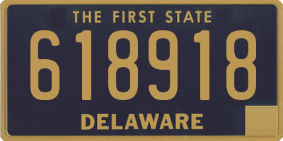 DE license plate 618918