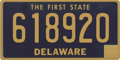 DE license plate 618920