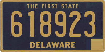 DE license plate 618923