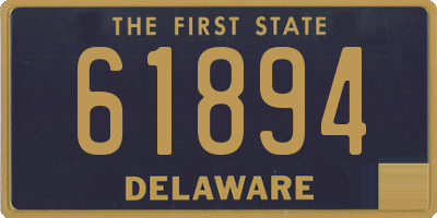 DE license plate 61894