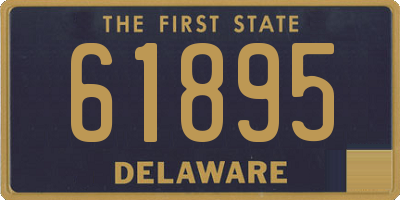 DE license plate 61895