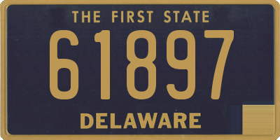 DE license plate 61897