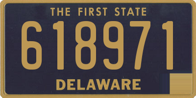 DE license plate 618971