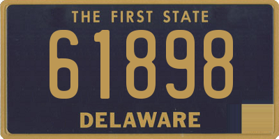 DE license plate 61898