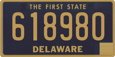 DE license plate 618980