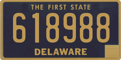 DE license plate 618988