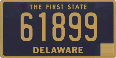 DE license plate 61899