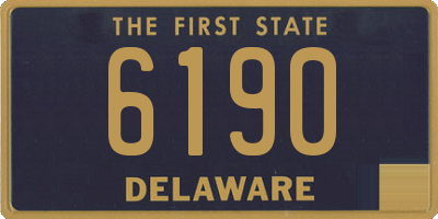 DE license plate 6190