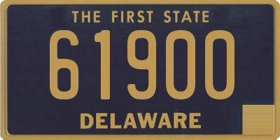 DE license plate 61900