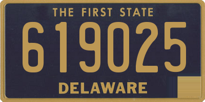 DE license plate 619025