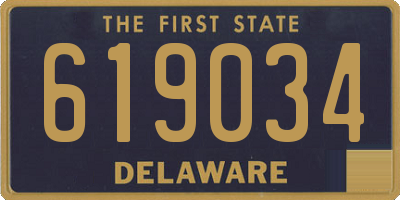 DE license plate 619034