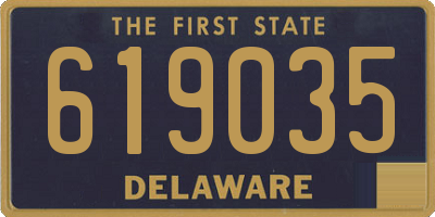 DE license plate 619035